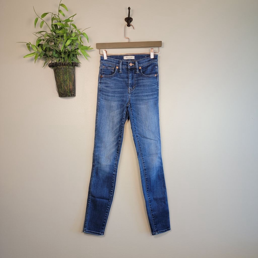 Madewell 10" High Rise Skinny Medium Blue Wash Stretch Jegging 23 T Jeans 000